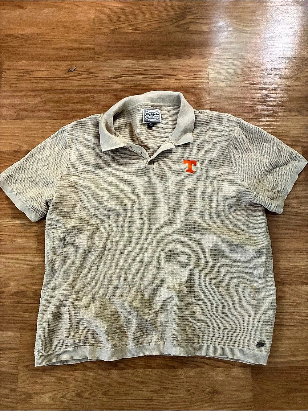 Flag & Anthem Men's Polo Shirt Beige XL Tennessee Vols